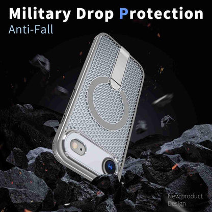 For iPhone Air kalebol Honeycomb Cooling MagSafe Holder Phone Case(Titanium Grey) by Kalebol