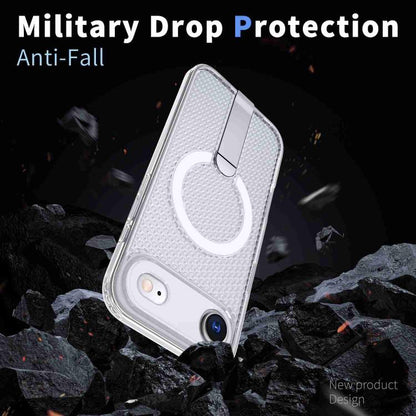 For iPhone Air kalebol Honeycomb Cooling MagSafe Holder Phone Case(Frosted Transparent) by Kalebol