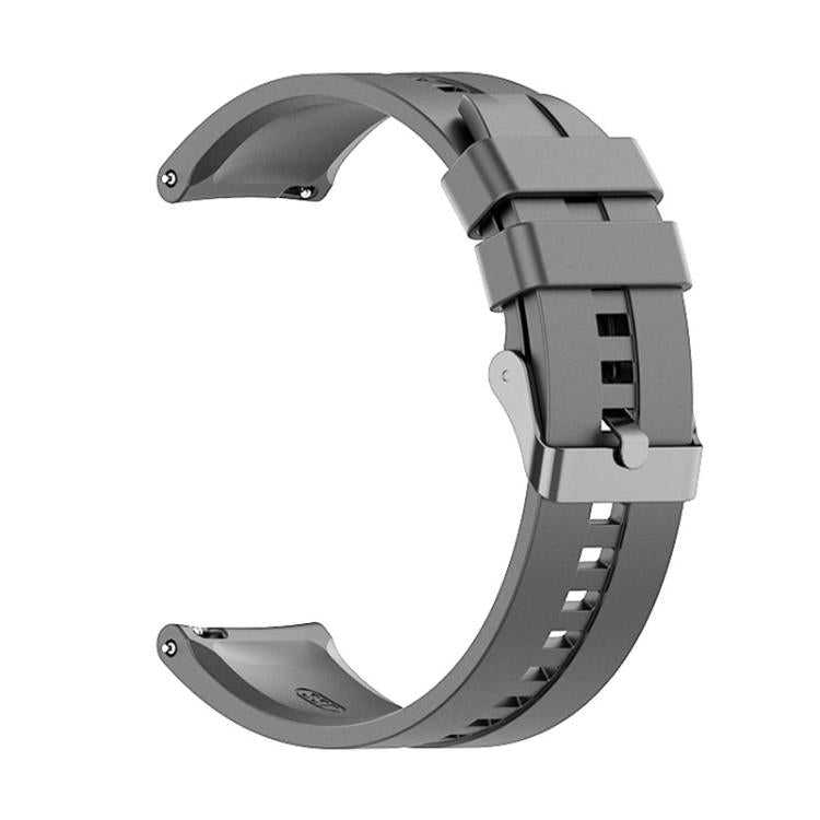 20mm For Amazfit Active 2 / GTS4 Mini xDfind Silicone Black Buckle Watch Band(Dark Grey) by xDfind
