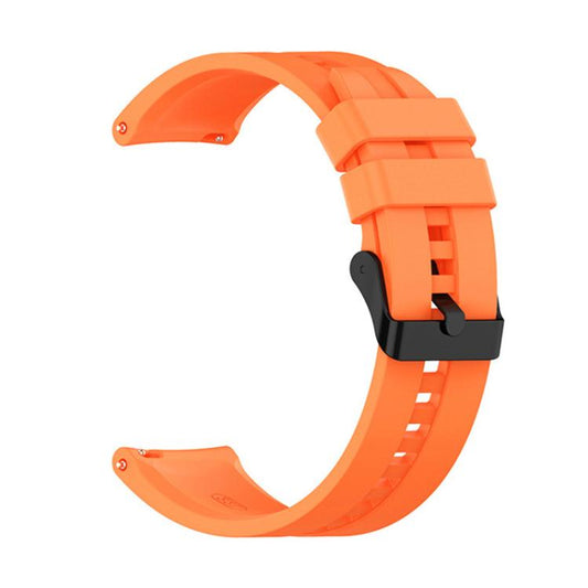 22mm For Huawei Watch GT5 / GT5 Pro xDfind Silicone Black Buckle Watch Band(Orange) by xDfind