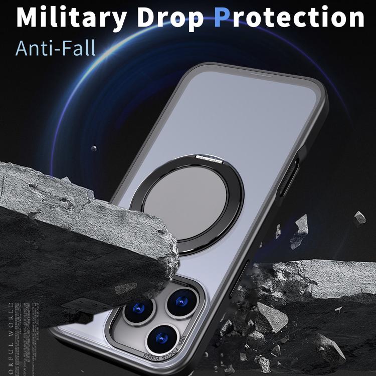 For iPhone 17 Pro Kalebol 360-degree Rotating MagSafe Magnetic Holder Phone Case(Black) by Kalebol