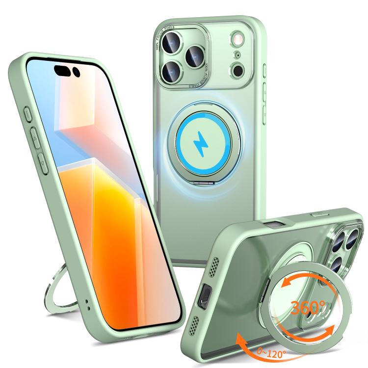 For iPhone 17 Pro Kalebol 360-degree Rotating MagSafe Magnetic Holder Phone Case(Avocado Green) by Kalebol