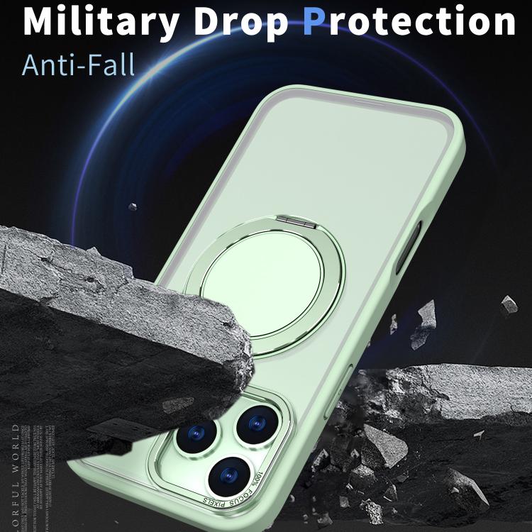 For iPhone 17 Pro Kalebol 360-degree Rotating MagSafe Magnetic Holder Phone Case(Avocado Green) by Kalebol