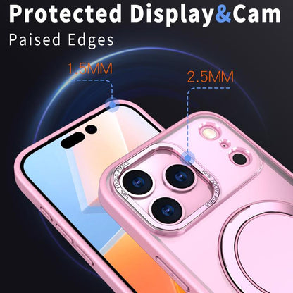 For iPhone 17 Pro Kalebol 360-degree Rotating MagSafe Magnetic Holder Phone Case(Pink) by Kalebol