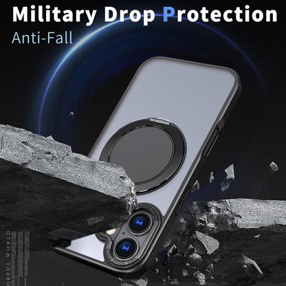 For iPhone 17 Kalebol 360-degree Rotating MagSafe Magnetic Holder Phone Case(Black) by Kalebol