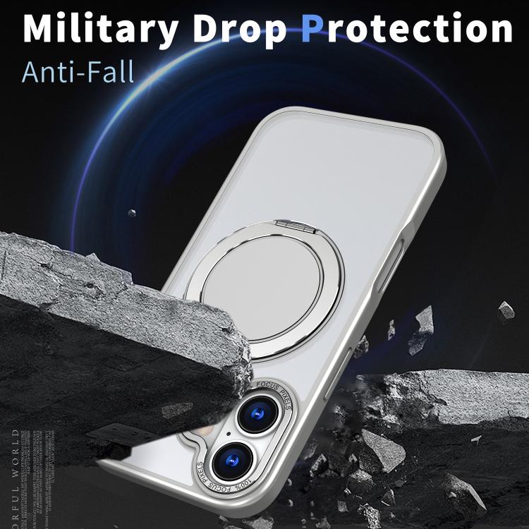 For iPhone 17 Kalebol 360-degree Rotating MagSafe Magnetic Holder Phone Case(Titanium Grey) by Kalebol