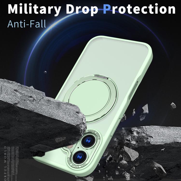 For iPhone 17 Kalebol 360-degree Rotating MagSafe Magnetic Holder Phone Case(Avocado Green) by Kalebol