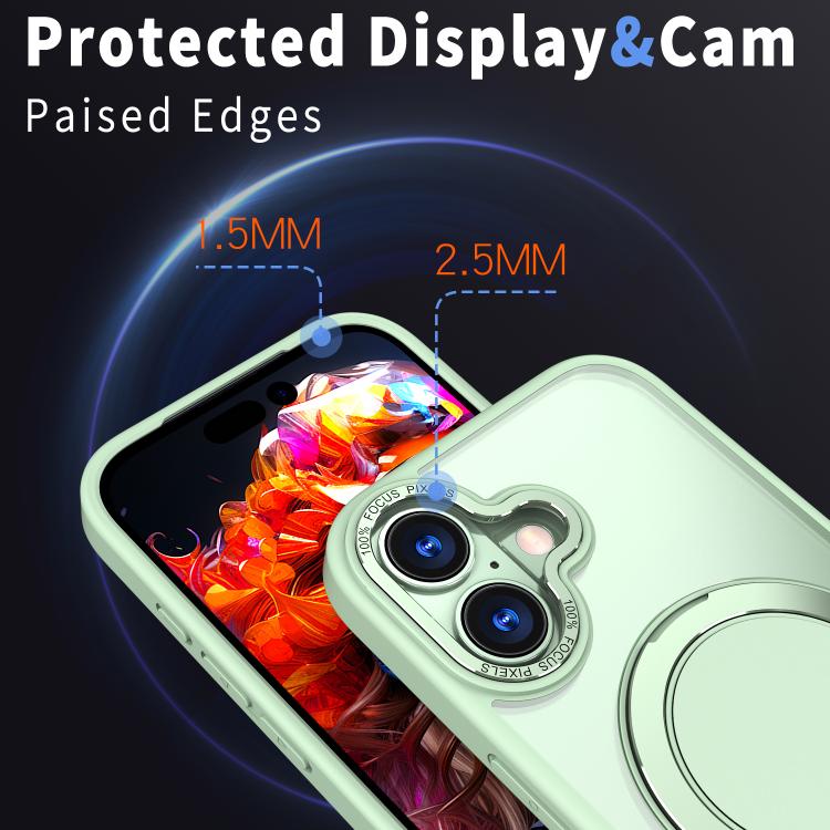 For iPhone 17 Kalebol 360-degree Rotating MagSafe Magnetic Holder Phone Case(Avocado Green) by Kalebol