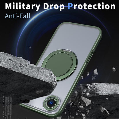 For iPhone Air Kalebol 360-degree Rotating MagSafe Magnetic Holder Phone Case(Green) by Kalebol