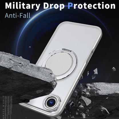 For iPhone Air Kalebol 360-degree Rotating MagSafe Magnetic Holder Phone Case(Titanium Grey) by Kalebol