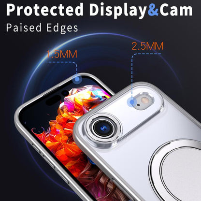 For iPhone Air Kalebol 360-degree Rotating MagSafe Magnetic Holder Phone Case(Titanium Grey) by Kalebol