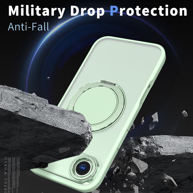 For iPhone Air Kalebol 360-degree Rotating MagSafe Magnetic Holder Phone Case(Avocado Green) by Kalebol