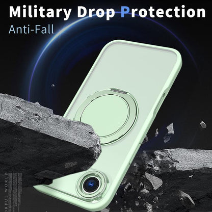 For iPhone Air Kalebol 360-degree Rotating MagSafe Magnetic Holder Phone Case(Avocado Green) by Kalebol