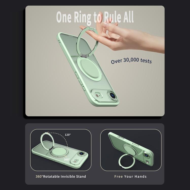 For iPhone Air Kalebol 360-degree Rotating MagSafe Magnetic Holder Phone Case(Avocado Green) by Kalebol