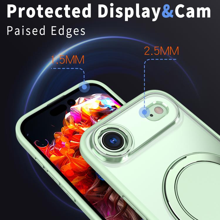 For iPhone Air Kalebol 360-degree Rotating MagSafe Magnetic Holder Phone Case(Avocado Green) by Kalebol