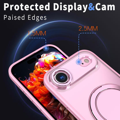 For iPhone Air Kalebol 360-degree Rotating MagSafe Magnetic Holder Phone Case(Pink) by Kalebol