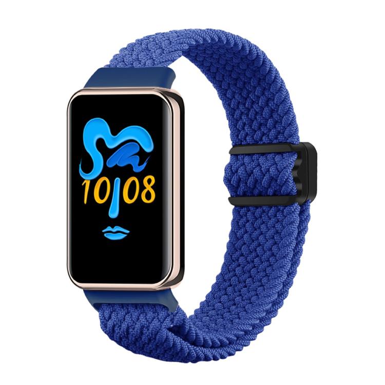 For Honor Band 10 / 9 xDfind Magnetic Buckle Nylon Braid Watch Band(Blue) by xDfind