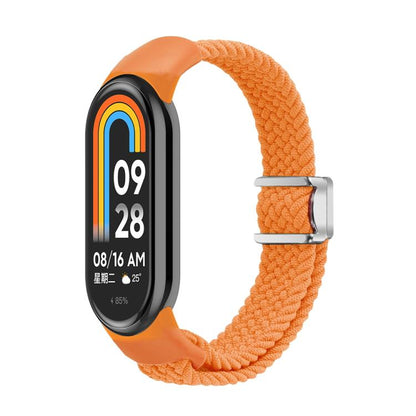 For Xiaomi Smart Band 10 / 9 / 8 xDfind Nylon Braided Loop Magnetic Buckle Watch Band(Orange) by xDfind