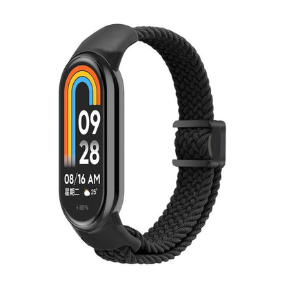 For Xiaomi Smart Band 10 / 9 / 8 xDfind Nylon Braided Loop Magnetic Buckle Watch Band(Black) by xDfind