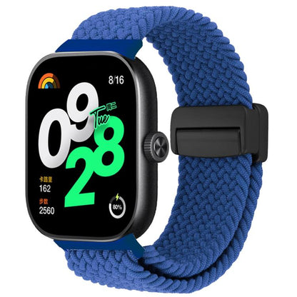 For Xiaomi Band 9 Pro/8 Pro/Redmi Watch 6/5/4 xDfind Magnetic Buckle Nylon Braid Loop Watch Band(Navy Blue) by xDfind