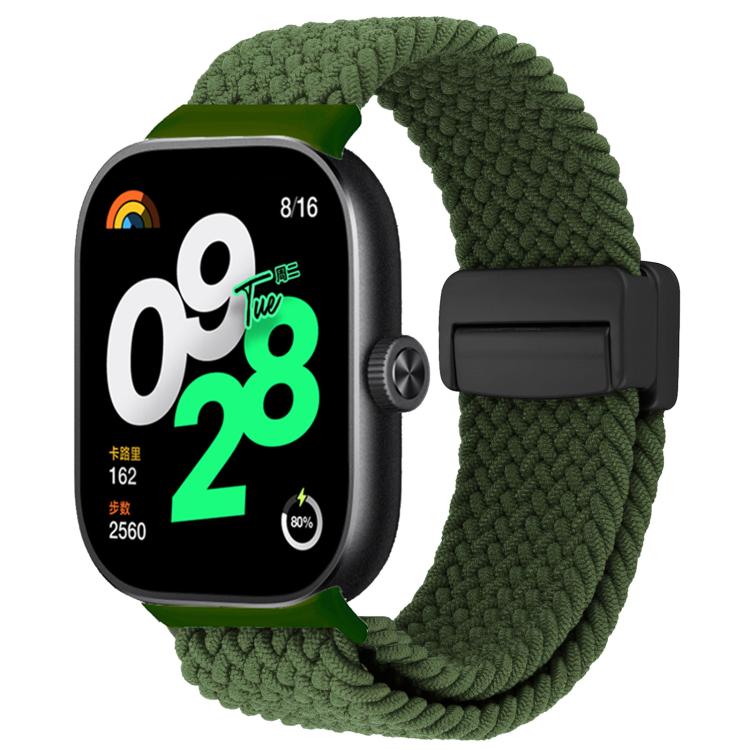 For Xiaomi Band 9 Pro/8 Pro/Redmi Watch 6/5/4 xDfind Magnetic Buckle Nylon Braid Loop Watch Band(Green) by xDfind