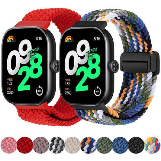 For Xiaomi Band 9 Pro/8 Pro/Redmi Watch 6/5/4 xDfind Magnetic Buckle Nylon Braid Loop Watch Band(Denim Color) by xDfind