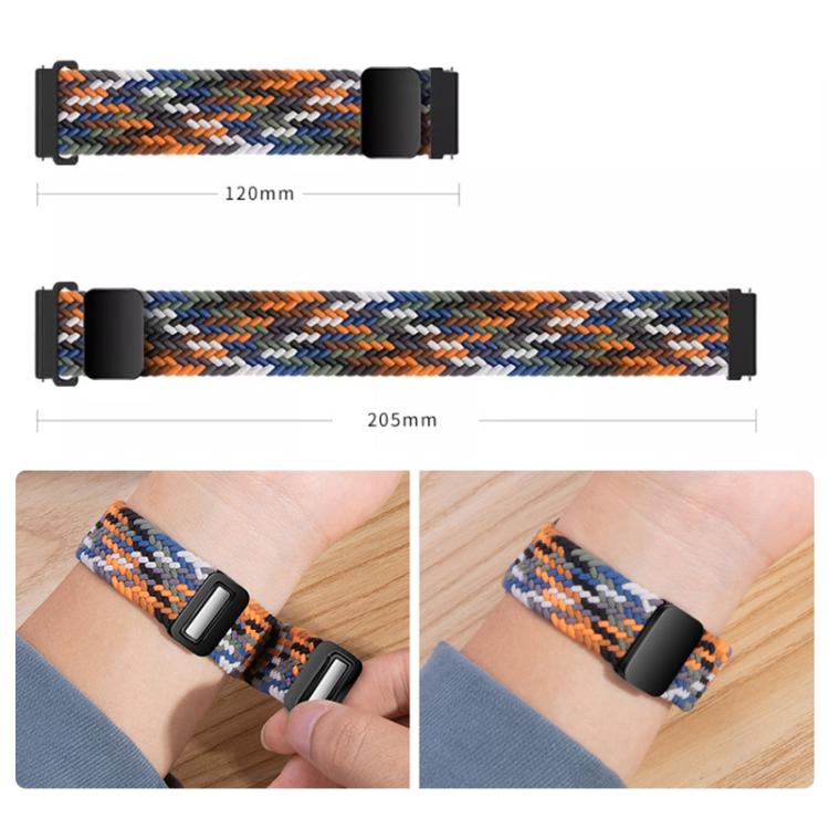 For Xiaomi Band 9 Pro/8 Pro/Redmi Watch 6/5/4 xDfind Magnetic Buckle Nylon Braid Loop Watch Band(Denim Color) by xDfind