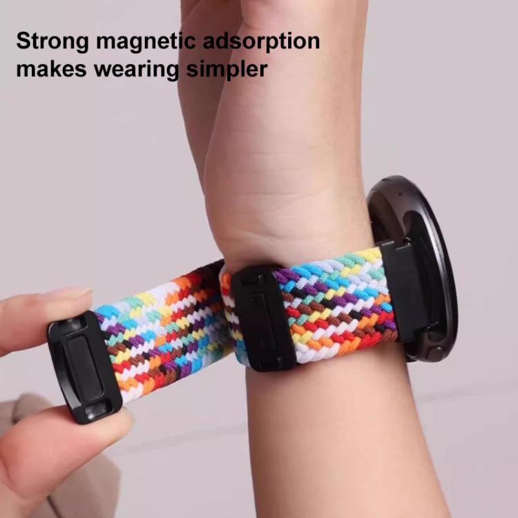 For Xiaomi Band 9 Pro/8 Pro/Redmi Watch 6/5/4 xDfind Magnetic Buckle Nylon Braid Loop Watch Band(Pink Sand) by xDfind