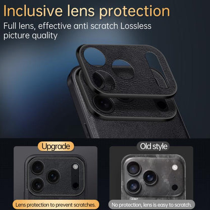 For iPhone Air SULADA Shockproof TPU Hybrid Handmade Leather Phone Case(Blue) by SULADA