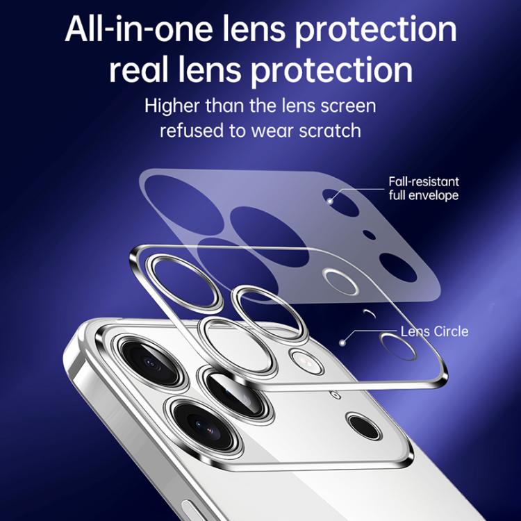 For iPhone 17 SULADA Shine Through Series Plating TPU Transparent Phone Case(Silver) by SULADA