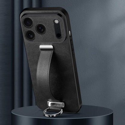 For iPhone 17 Pro SULADA Tide Cool Series PC Hybrid Leather Texture Skin Feel Phone Case(Black) by SULADA