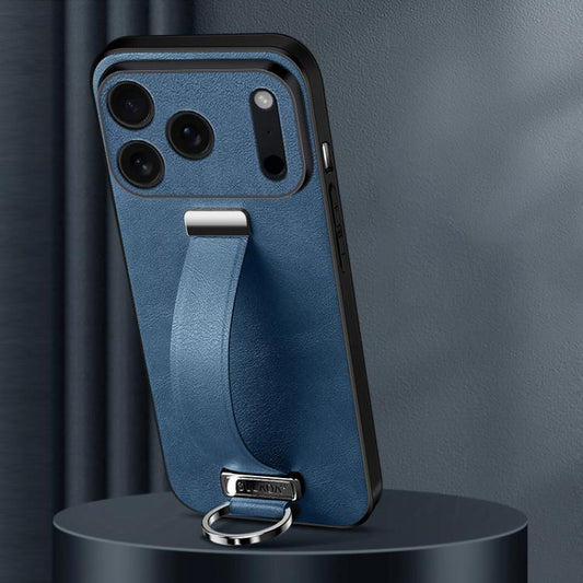 For iPhone 17 Pro SULADA Tide Cool Series PC Hybrid Leather Texture Skin Feel Phone Case(Blue) by SULADA