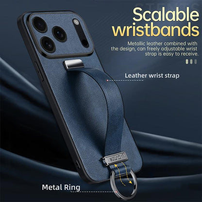 For iPhone Air SULADA Tide Cool Series PC Hybrid Leather Texture Skin Feel Phone Case(Black) by SULADA