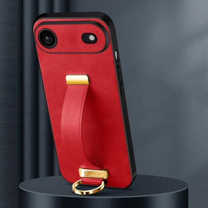 For iPhone Air SULADA Tide Cool Series PC Hybrid Leather Texture Skin Feel Phone Case(Red) by SULADA