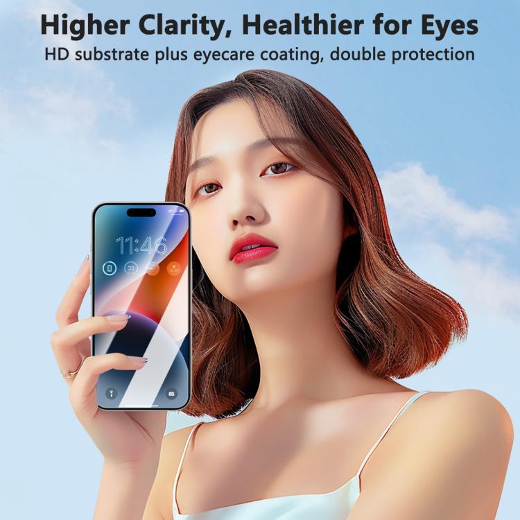 For iPhone Air JOYROOM Knight Series 2.5D Full Screen Colorless Anti-Blue Light Tempered Glass Film by JOYROOM