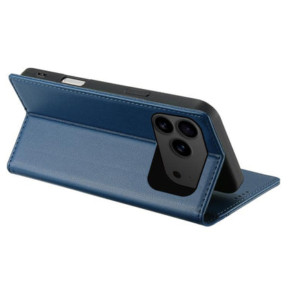 For iPhone 17 Pro Max N.BEKUS P3 RFID Stitching Magnetic Flip Leather Phone Case(Blue) by N.BEKUS