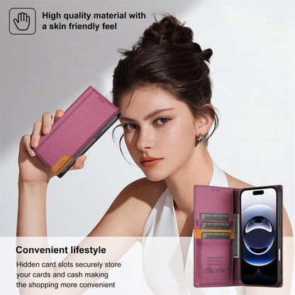 For iPhone 17 Pro Max N.BEKUS P3 RFID Stitching Magnetic Flip Leather Phone Case(Wine Red) by N.BEKUS