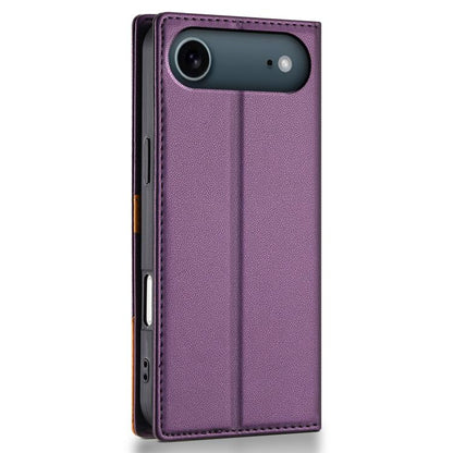 For iPhone Air N.BEKUS P3 RFID Stitching Magnetic Flip Leather Phone Case(Purple) by N.BEKUS