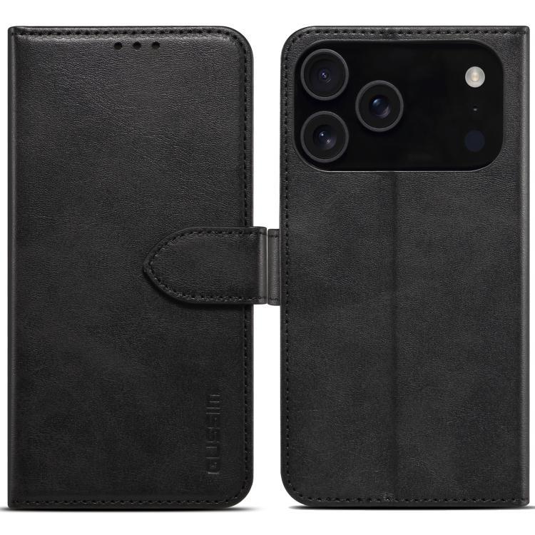 For iPhone 17 Pro Max GUSSIM Magnetic Horizontal Flip Leather Phone Case(Black) by GUSSIM