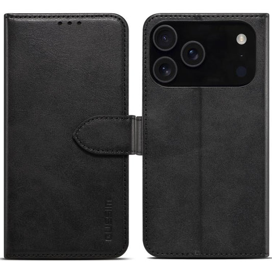 For iPhone 17 Pro GUSSIM Magnetic Horizontal Flip Leather Phone Case(Black) by GUSSIM
