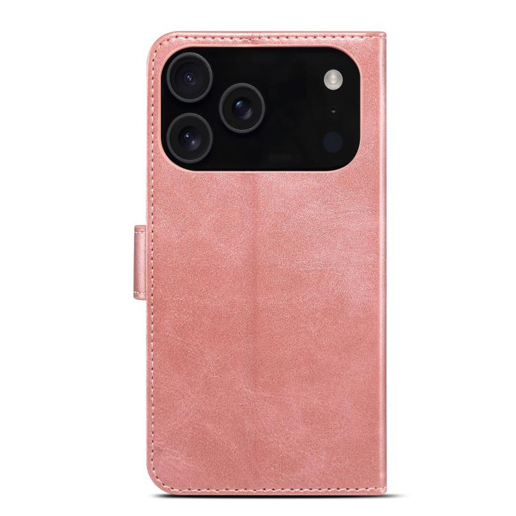 For iPhone 17 Pro GUSSIM Magnetic Horizontal Flip Leather Phone Case(Rose Gold) by GUSSIM