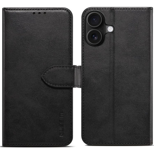 For iPhone 17 GUSSIM Magnetic Horizontal Flip Leather Phone Case(Black) by GUSSIM