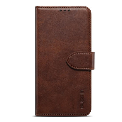 For iPhone 17 GUSSIM Magnetic Horizontal Flip Leather Phone Case(Dark Brown) by GUSSIM