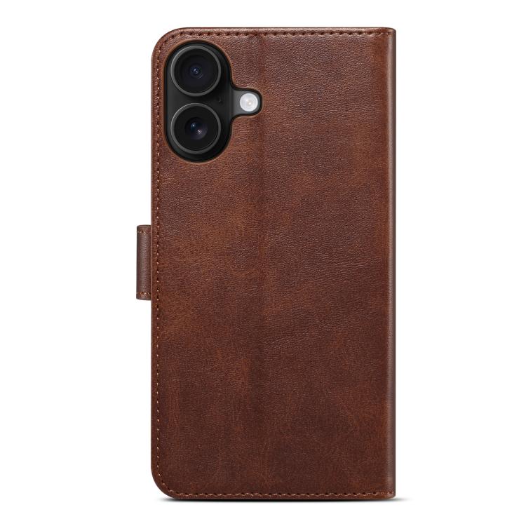 For iPhone 17 GUSSIM Magnetic Horizontal Flip Leather Phone Case(Dark Brown) by GUSSIM