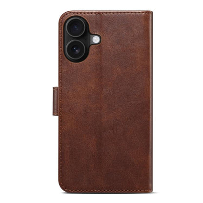 For iPhone 17 GUSSIM Magnetic Horizontal Flip Leather Phone Case(Dark Brown) by GUSSIM