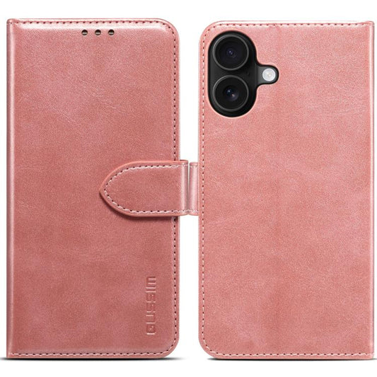 For iPhone 17 GUSSIM Magnetic Horizontal Flip Leather Phone Case(Rose Gold) by GUSSIM