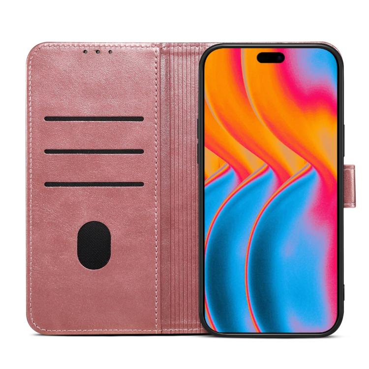For iPhone Air GUSSIM Magnetic Horizontal Flip Leather Phone Case(Rose Gold) by GUSSIM