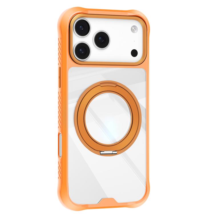 For iPhone 17 Pro Max Mutural Xuan Armor Series MagSafe Magnetic Holder Phone Case(Orange) by Mutural