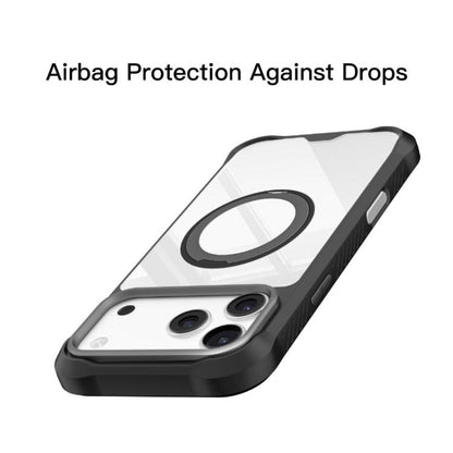 For iPhone 17 Pro Mutural Xuan Armor Series MagSafe Magnetic Holder Phone Case(Dark Blue) by Mutural