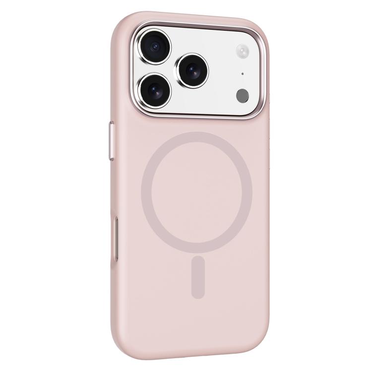 For iPhone 17 Pro Max Mutural Karen Series Liquid Silicone MagSafe Phone Case(Pink) by Mutural